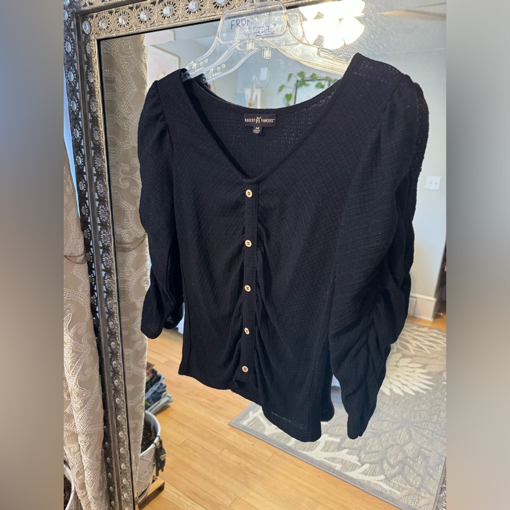 Black sheer top